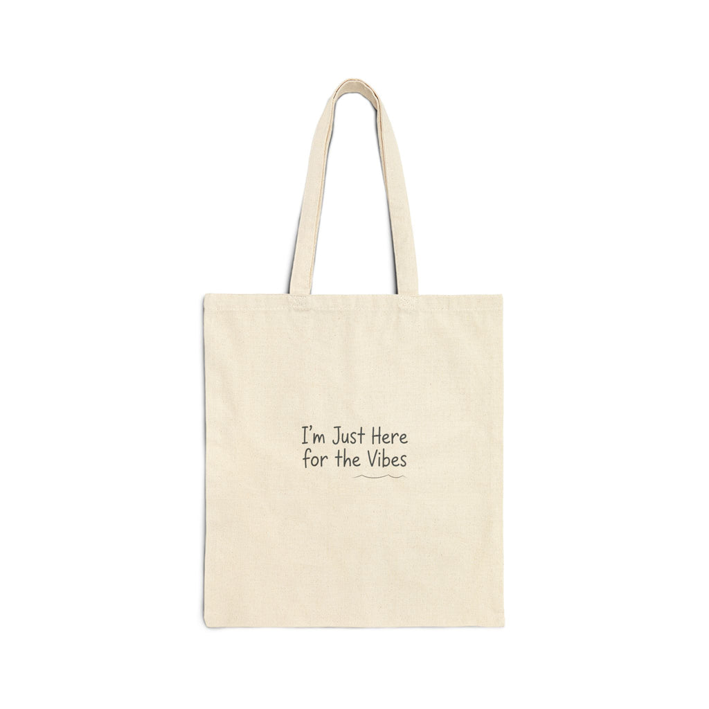 The Vibe Only Cotton Canvas Tote Bag