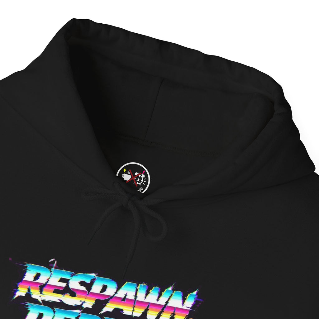 Respawn Repeat Retro Glitch Gamer Hoodie