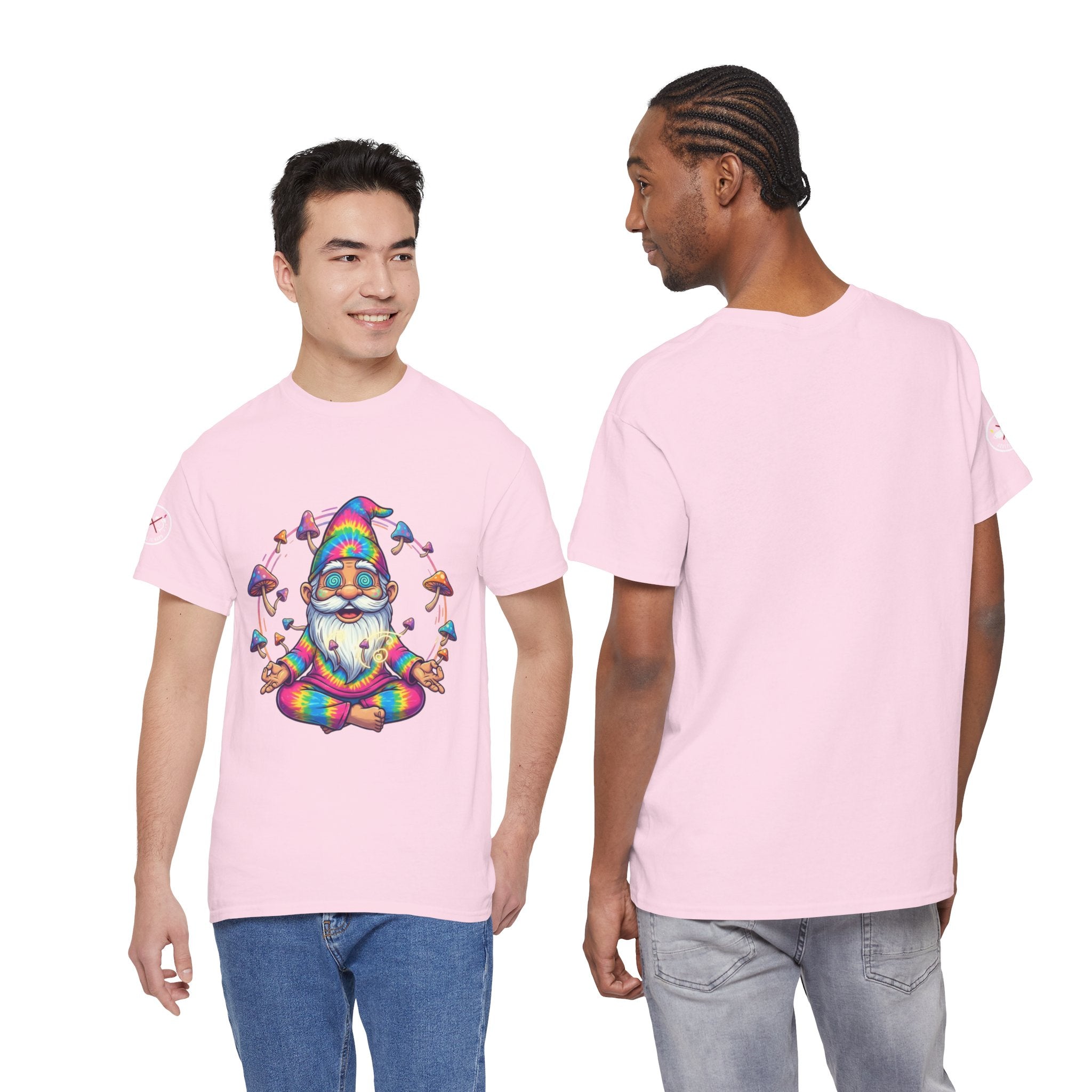 Mushroom Meditation Gnome Heavy Cotton Tee
