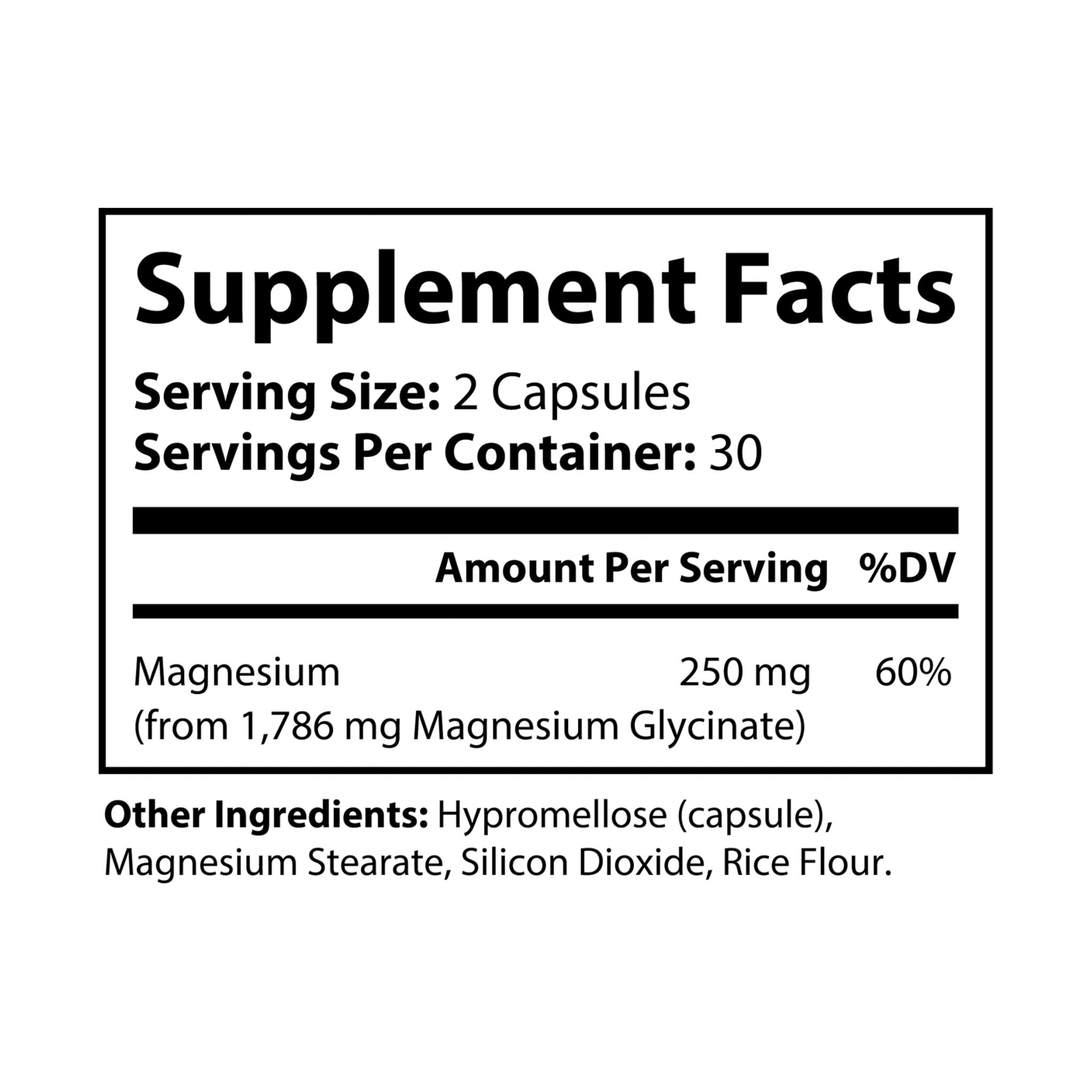 Adulting Is Hard Magnesium Glycinate Supplement (60 Capsules)