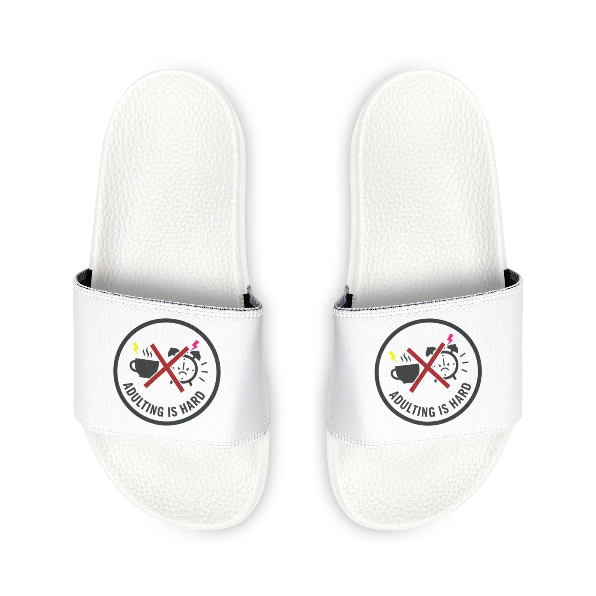 Adulting Is Hard Men's Removable-Strap Sandals