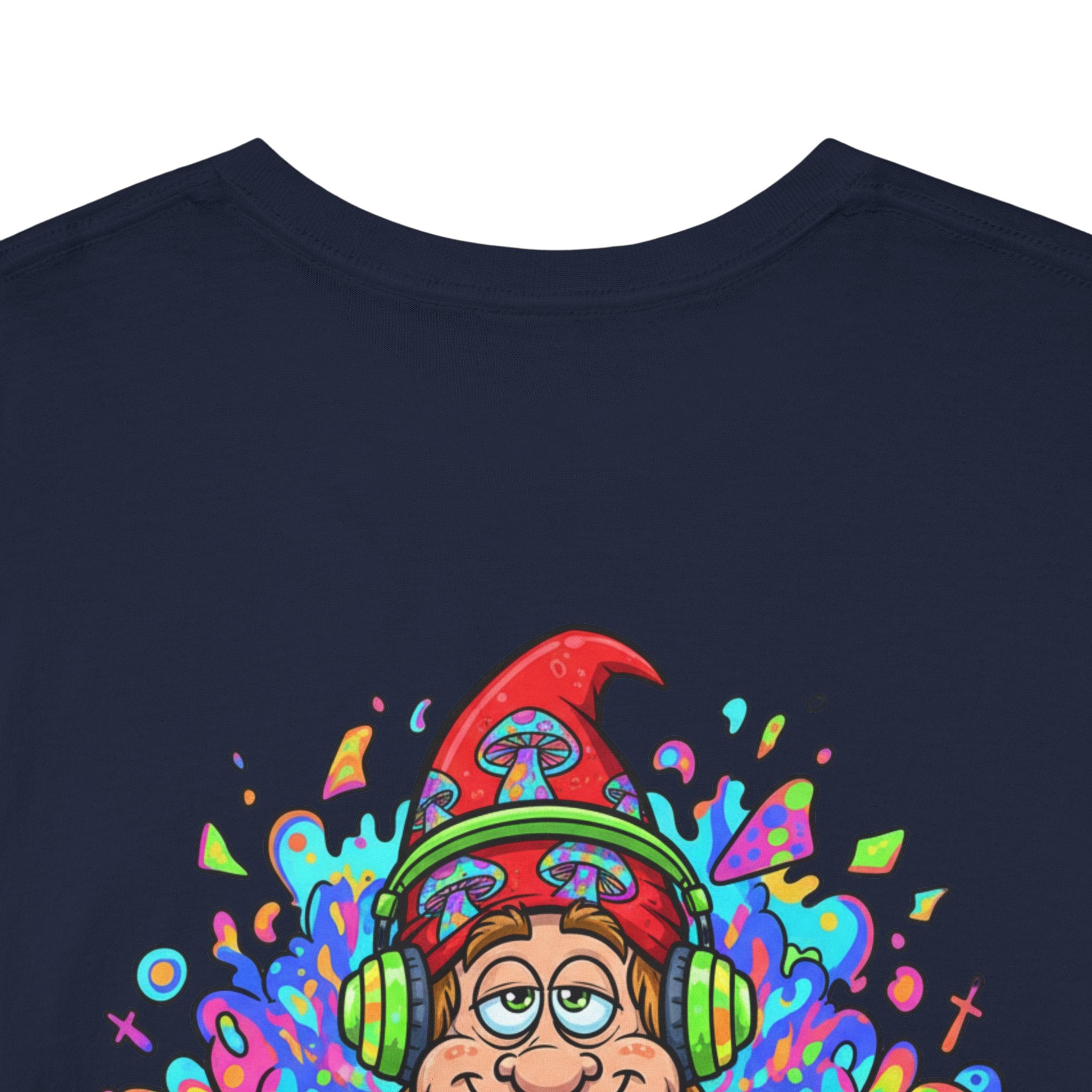 Hippie DJ Back Print Heavy Cotton Tee