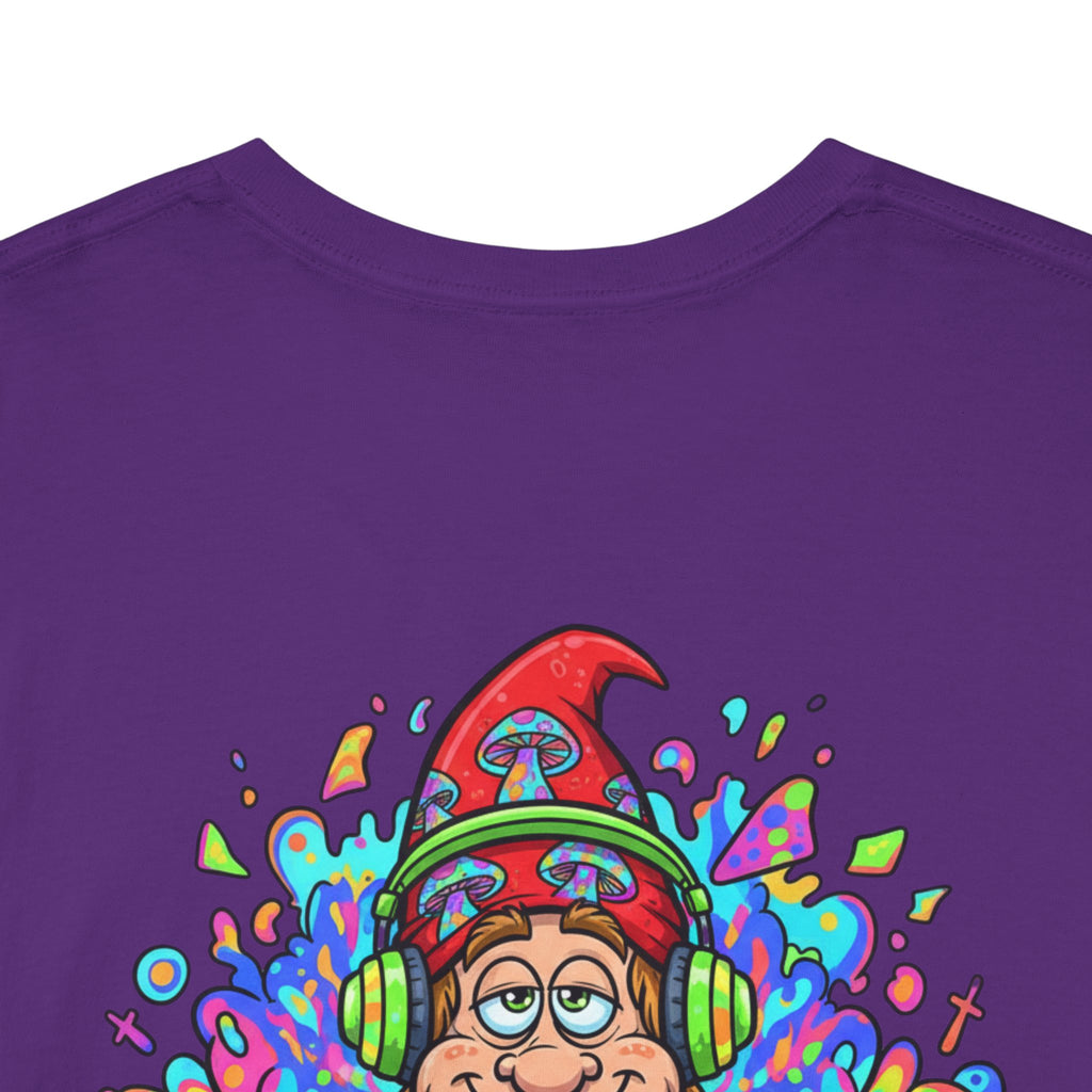 Hippie DJ Back Print Heavy Cotton Tee