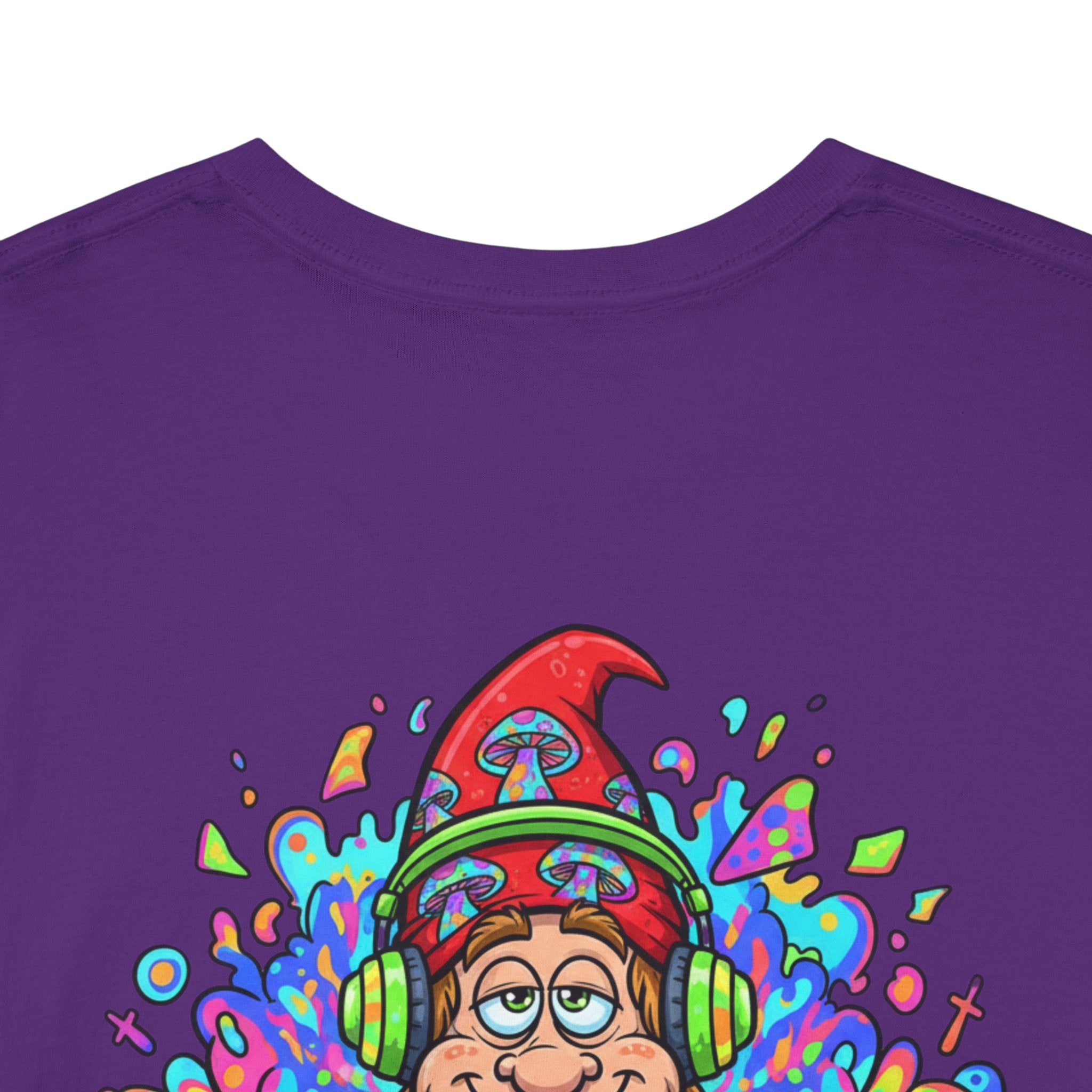 Hippie DJ Back Print Heavy Cotton Tee