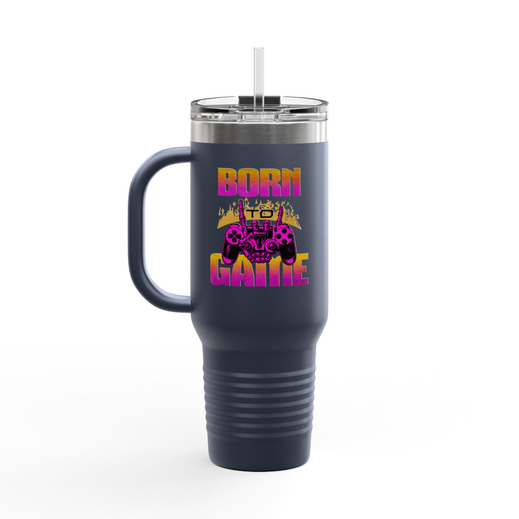 Born to Game 40oz Insulated Travel Mug