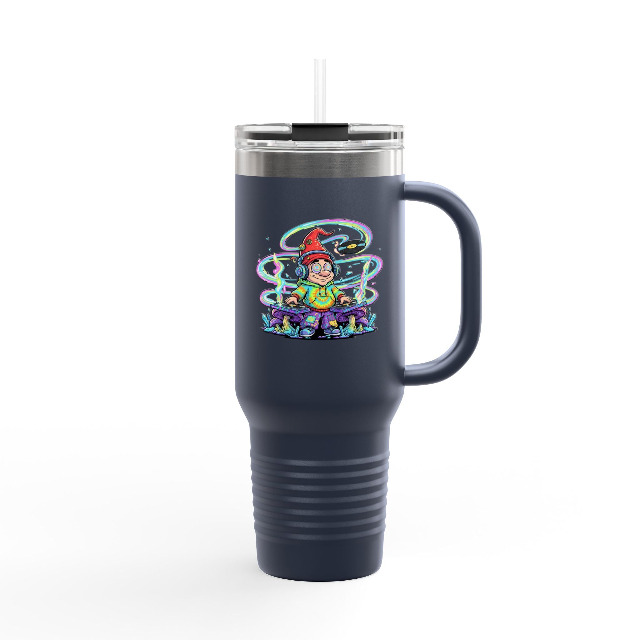 Psychedelic DJ 40oz Insulated Travel Mug