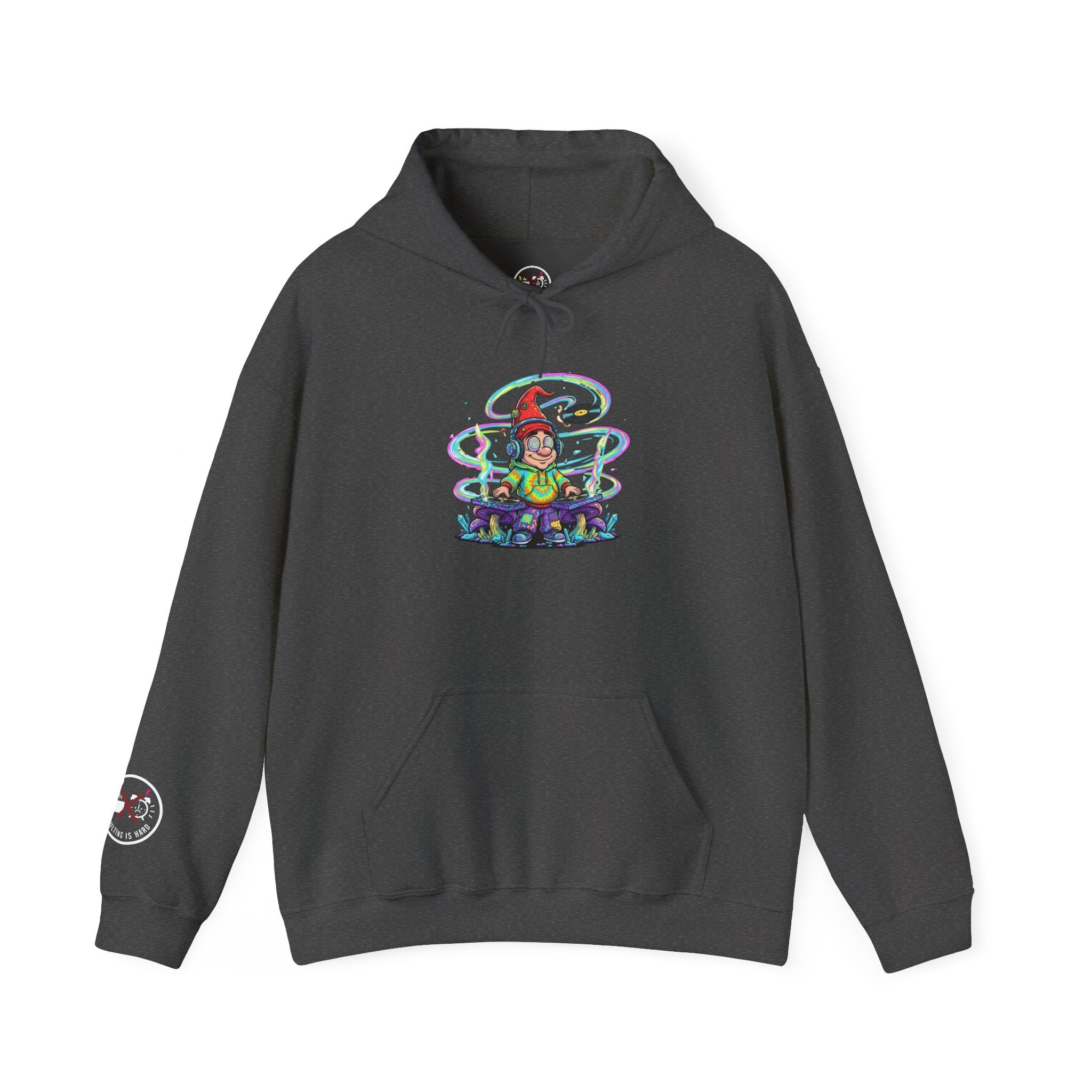 Psychedelic DJ Mushroom Hooded Sweatshirt