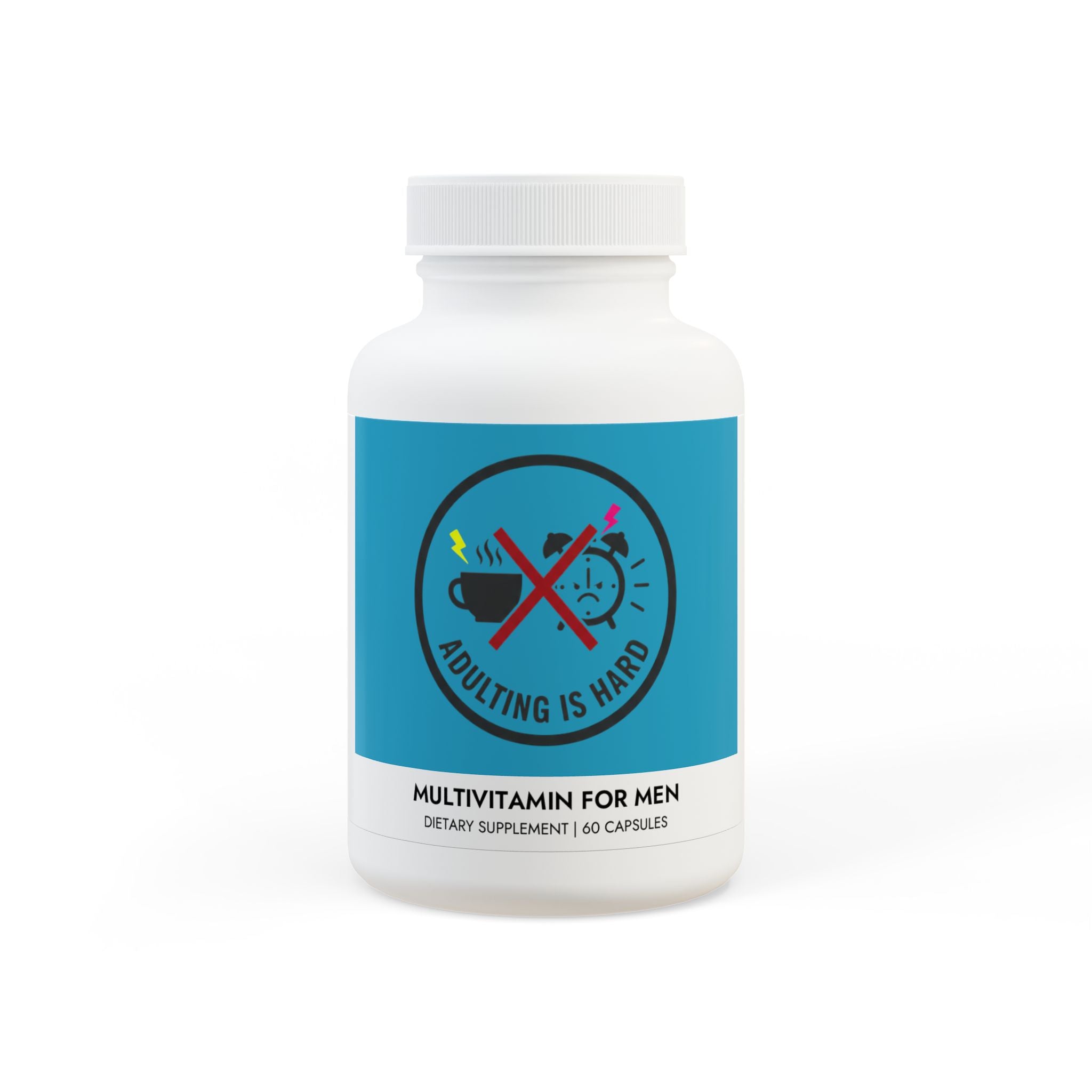 Adulting Is Hard Multivitamin for Men Supplement (60 Capsules)