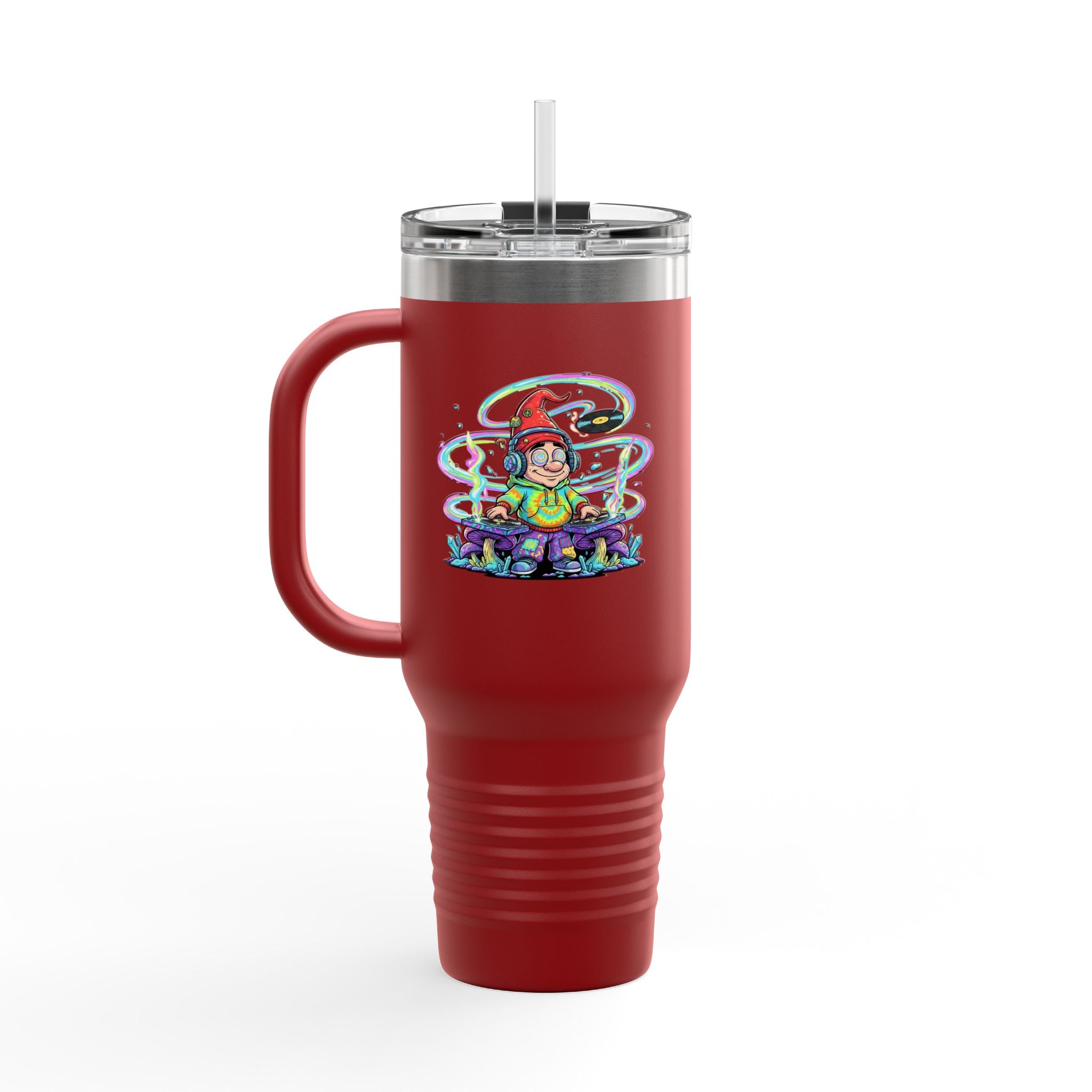 Psychedelic DJ 40oz Insulated Travel Mug